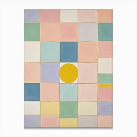 Pastel Shapes Canvas Print