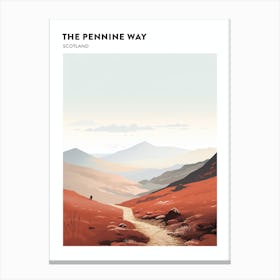 The Pennine Way Scotland 2 Hiking Trail Landscape Poster Canvas Print