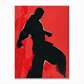 Karate, Minimalism Canvas Print