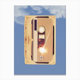 Cassette In The Sky Canvas Print