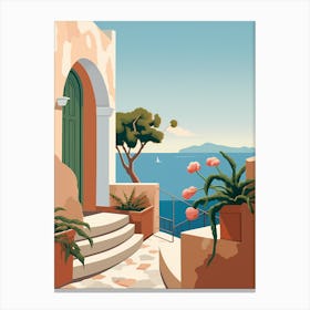 Mediterranean Seaside Canvas Print