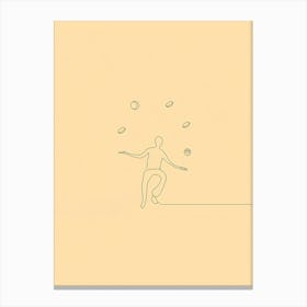 Juggling Man Canvas Print