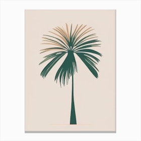 Goa India Palm Simplistic Tropical Destination Canvas Print