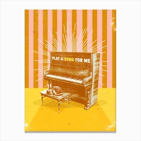 Play A Song For Me Canvas Print
