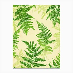 Pattern Poster Holly Fern 2 Canvas Print