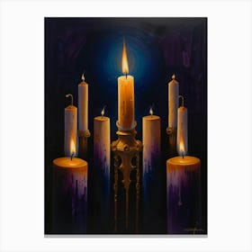 Candles Of The Night Canvas Print