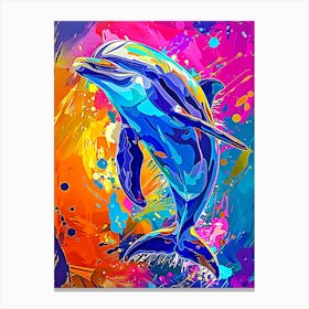 Dolphin Painting 2 Canvas Print