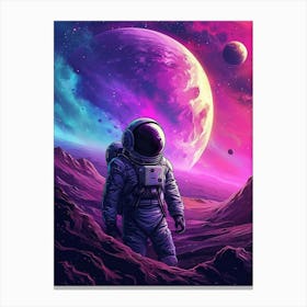 Astronaut In Space 7 Canvas Print