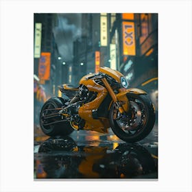 Motorcycle Hd Wallpaper Canvas Print
