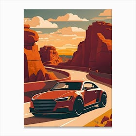 Audi Tt Road Trip Canvas Print