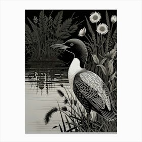 Nocturnal Loon2 Canvas Print