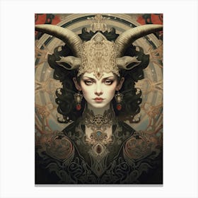 Demon Woman 2 Canvas Print