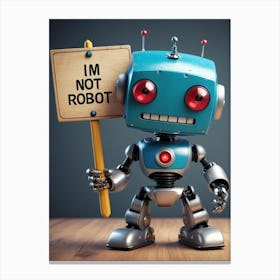 I'm Not Robot Canvas Print