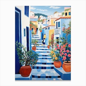 Blue Stairway Canvas Print