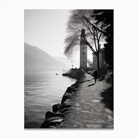 Como, Italy,  Black And White Analogue Photography  3 Canvas Print