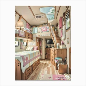 Rv Bedroom Canvas Print