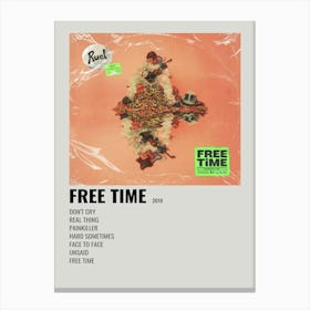 Free Time 2019 Music Poster 1 Canvas Print