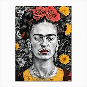 Frida Kahlo 3 Canvas Print