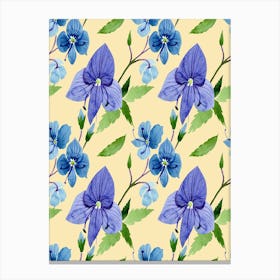 Blue Hydrangeas - Veronica blue flower Canvas Print