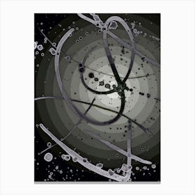 Abstraction Gray Space Canvas Print