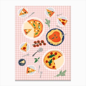 Pizza Party Canvas Print