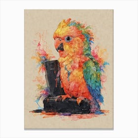 Colorful Parrot 12 Canvas Print