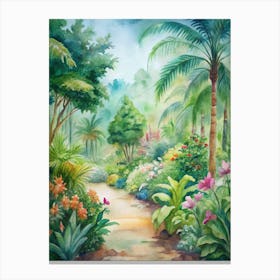 Tropical Garden Canvas Print