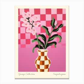Spring Collection Snapdragons Flower Vase 6 Canvas Print
