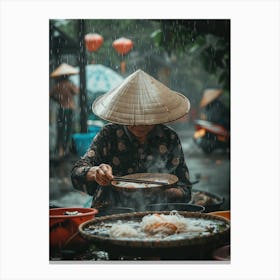 Rainy Day In Vietnam Canvas Print
