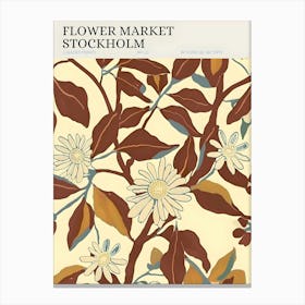 Flowers Market Stockholm Canvas Print