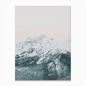 Snow Covered Mountain Canvas Print