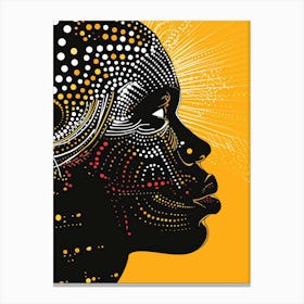 African Woman Portrait 12 Canvas Print