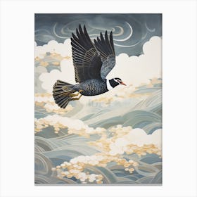 Lapwing 2 Gold Detail Painting Canvas Print