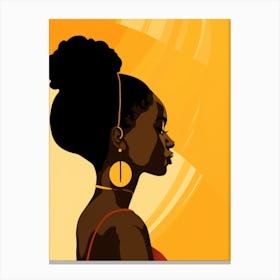 Portrait Of African Woman 18 Canvas Print
