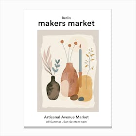 Berlin Artisanal Avenue Market 6 Canvas Print