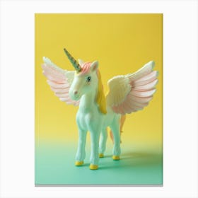 Toy Unicorn With Wings Canvas Print