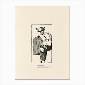 Man With A Pipe Canvas Print