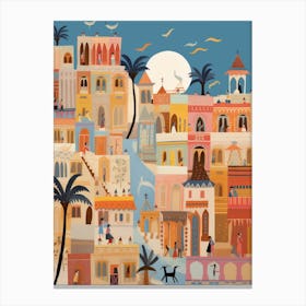 Cairo Egypt 2 Illustration Canvas Print