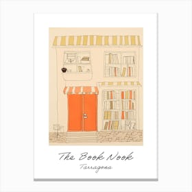 Tarragona The Book Nook Pastel Colours 4 Poster Canvas Print