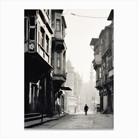 Istanbul, Turkey, Mediterranean Black And White Photography Analogue 4 Canvas Print