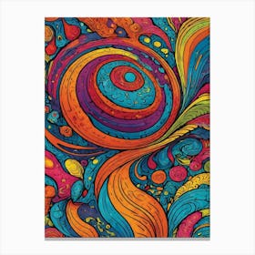 Psychedelic Swirls 2 Canvas Print