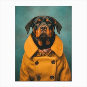 A Rottweiller Dog 1 Canvas Print