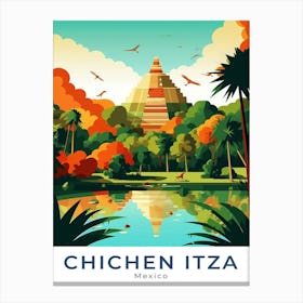 Mexico Chichen Itza Travel Canvas Print