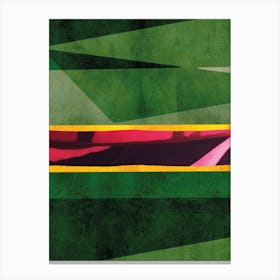 Green And Pink Vibrant Art Print3 Canvas Print