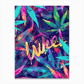 Cannabis in Color Canvas Print