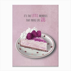 Cake Quote Canvas Print