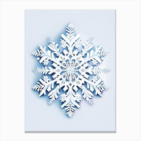 Frozen, Snowflakes, Marker Art 2 Canvas Print