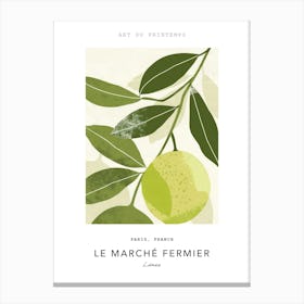 Limes Le Marche Fermier Poster 3 Canvas Print