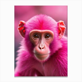 Pink Monkey 0 Canvas Print