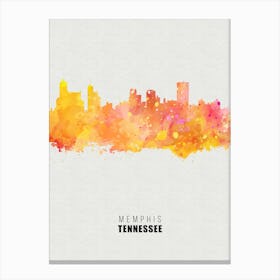 Memphis Tennessee City watercolor Canvas Print